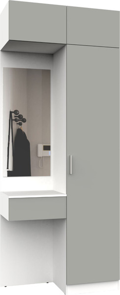 Изображение товара Секция в прихожую Интермебель Марсель-203 / МР 01-203 (шиншилла серая)