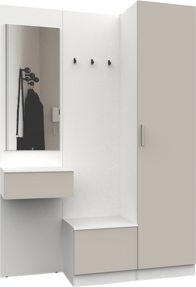 Изображение товара Секция в прихожую Интермебель Марсель-105 / МР 01-105 (кашемир)