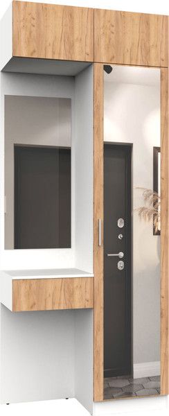 Изображение товара Секция в прихожую Интермебель Марсель-204 / МР 01-204 (дуб крафт золотой)