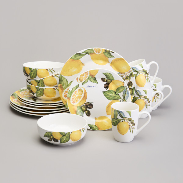 Изображение товара Набор столовой посуды Lefard Лемон три 358-2220