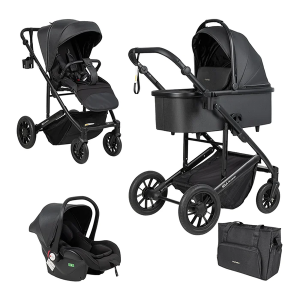 Изображение товара Детская универсальная коляска Farfello Sola Trio Comfort 3 в 1 / SOLA-10 (светло-черный)