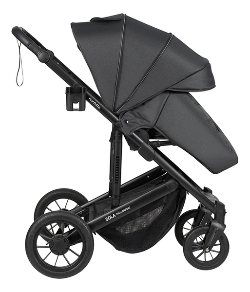 Изображение товара Детская универсальная коляска Farfello Sola Trio Comfort 3 в 1 / SOLA-10 (светло-черный)