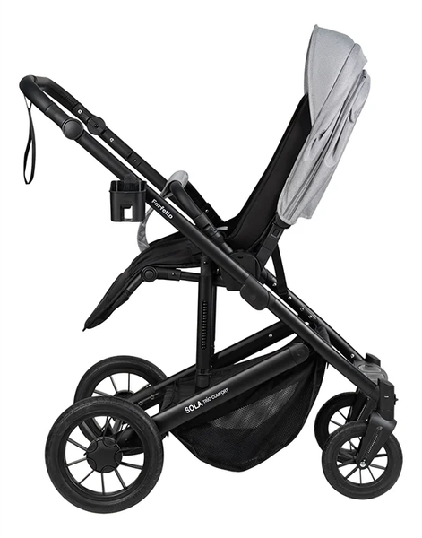 Изображение товара Детская универсальная коляска Farfello Sola Trio Comfort 3 в 1 / SOLA-8 (серебристый/серый)