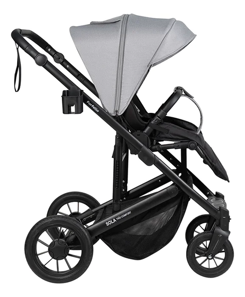 Изображение товара Детская универсальная коляска Farfello Sola Trio Comfort 3 в 1 / SOLA-8 (серебристый/серый)
