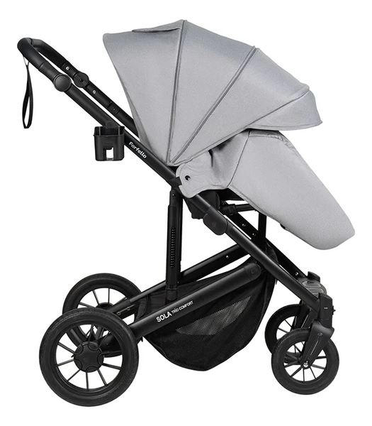 Изображение товара Детская универсальная коляска Farfello Sola Trio Comfort 3 в 1 / SOLA-8 (серебристый/серый)