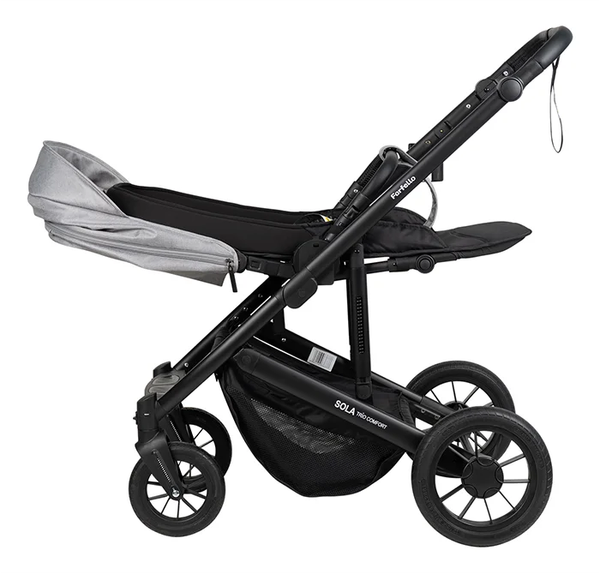 Изображение товара Детская универсальная коляска Farfello Sola Trio Comfort 3 в 1 / SOLA-8 (серебристый/серый)