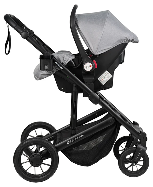 Изображение товара Детская универсальная коляска Farfello Sola Trio Comfort 3 в 1 / SOLA-8 (серебристый/серый)