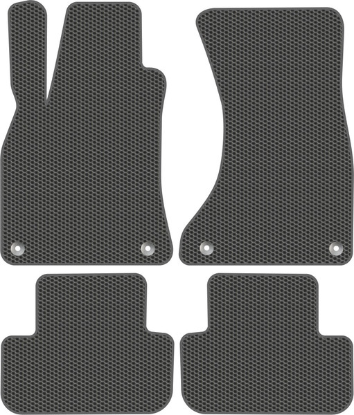 Изображение товара Комплект ковриков для авто Alicosta 0080_1_сер для Audi A4 IV седан/8K2/8K5 2007-2015 (EVA соты, серый)