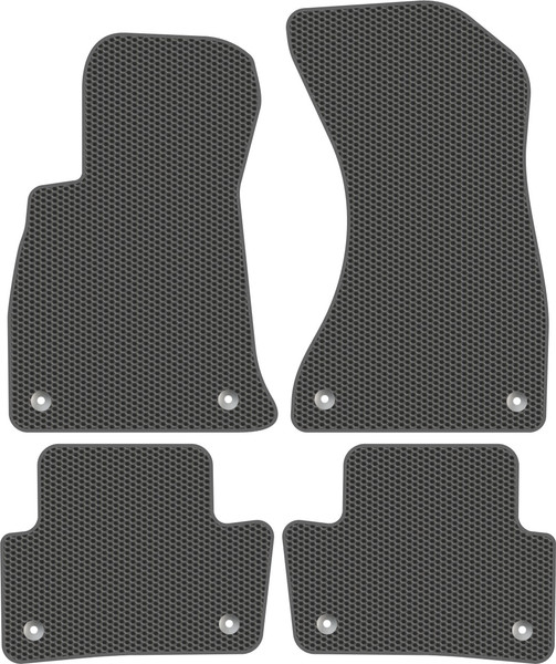 Изображение товара Комплект ковриков для авто Alicosta 0083_1_сер для Audi A4 V универсал/8W5/8W2 2015-н.в. (EVA соты, серый)