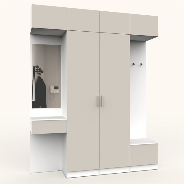 Изображение товара Секция в прихожую Интермебель Марсель-207 / МР 01-207 (кашемир)