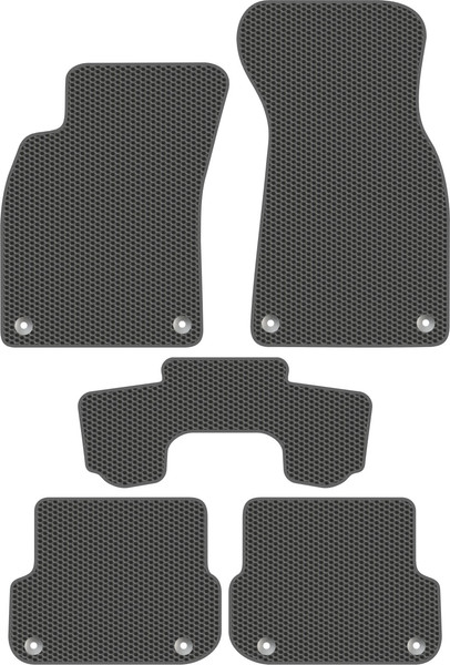 Изображение товара Комплект ковриков для авто Alicosta 2170_1_сер для Audi A6 Allroad Quattro II C6 2006-2012 (EVA соты, серый)