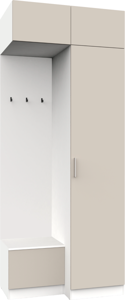 Изображение товара Секция в прихожую Интермебель Марсель-250 / МР 01-250 (кашемир)