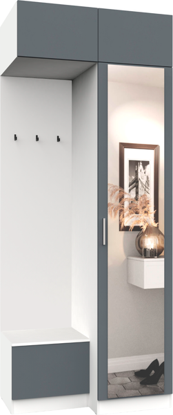 Изображение товара Секция в прихожую Интермебель Марсель-251 / МР 01-251 (графит серый)