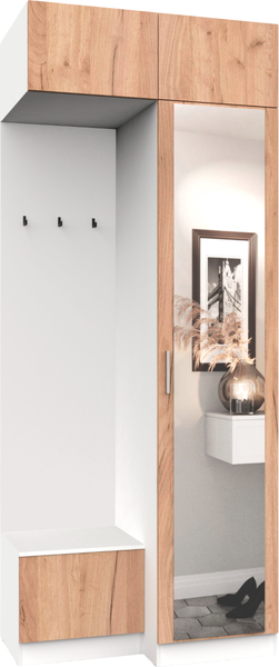 Изображение товара Секция в прихожую Интермебель Марсель-251 / МР 01-251 (дуб крафт золотой)