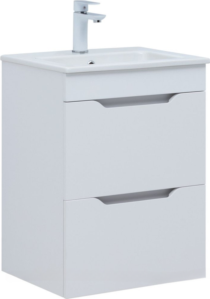 Изображение товара Тумба под умывальник Aquanet Практика 50 / 347914 (белый глянец)