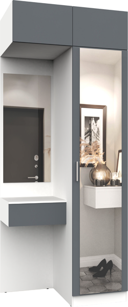 Изображение товара Секция в прихожую Интермебель Марсель-253 / МР 01-253 (графит серый)