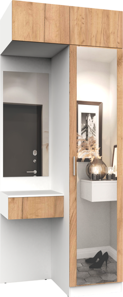 Изображение товара Секция в прихожую Интермебель Марсель-253 / МР 01-253 (дуб крафт золотой)