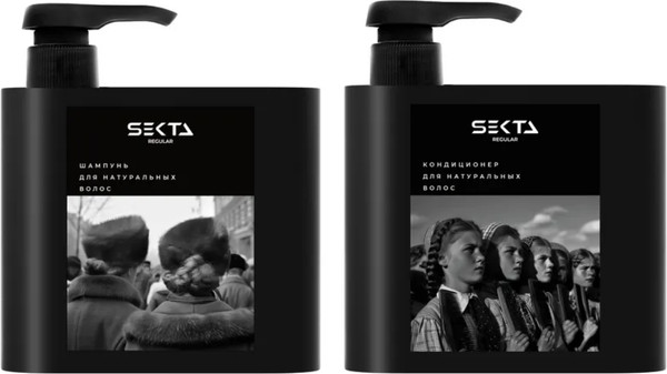 Изображение товара Набор косметики для волос Hair Sekta для натуральных волос (2x500мл)