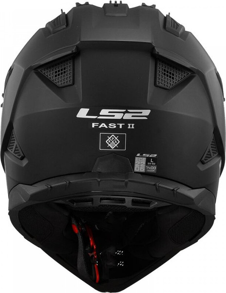Изображение товара Мотошлем LS2 MX708 Fast II Solid (XL, черный матовый)