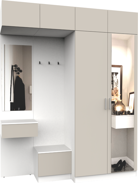 Изображение товара Секция в прихожую Интермебель Марсель-257 / МР 01-257 (кашемир)