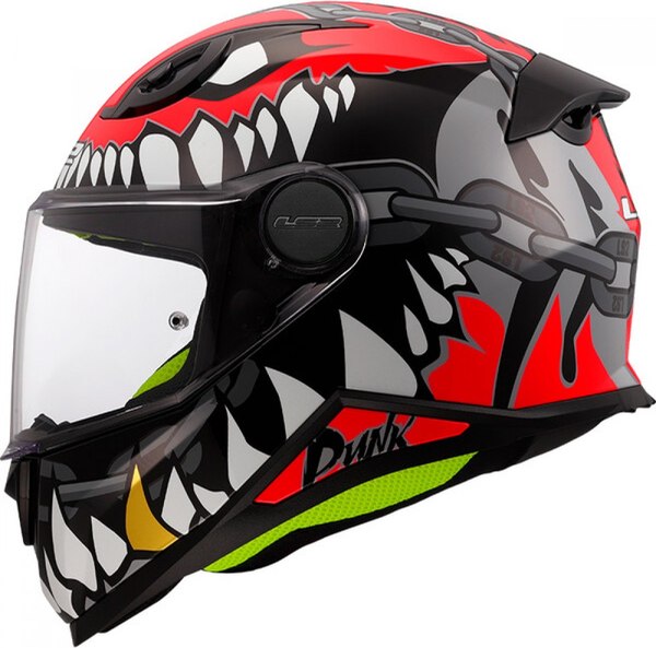 Изображение товара Мотошлем LS2 FF812 Kid Punk (M, серый/красный)