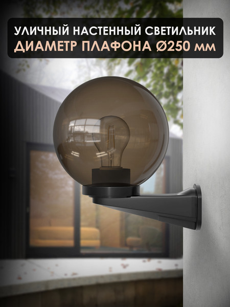 Изображение товара Бра уличное Дабер НБУ 01-60-25хДЧ (дымчатый)