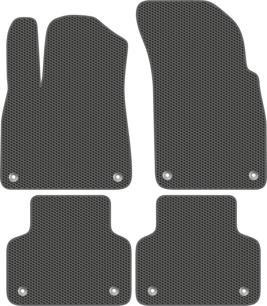 Изображение товара Комплект ковриков для авто Alicosta 0125_1_сер для Audi Q8 I SUV/4MN 2018-н.в. (EVA соты, серый)