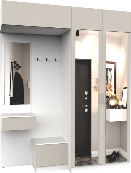 Изображение товара Секция в прихожую Интермебель Марсель-264 / МР 01-264 (кашемир)