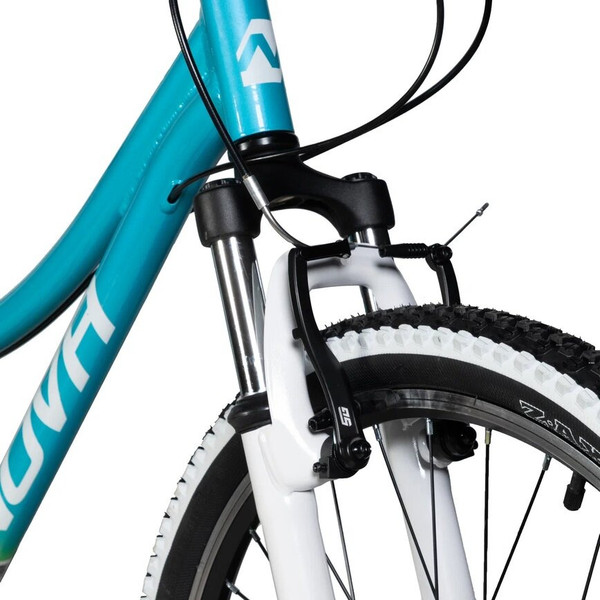 Изображение товара Велосипед Novatrack Katrina 24 / 24AHV.KATRINA.10GBL5 (салатовый/голубой)