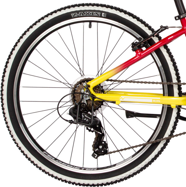 Изображение товара Велосипед Novatrack Katrina 24 / 24AHV.KATRINA.12YRD5 (красный/желтый, разобранный, в коробке)