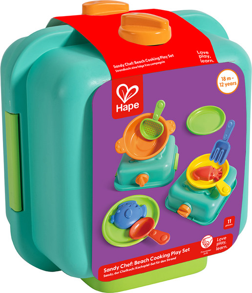 Изображение товара Набор игрушек для песочницы Hape Пляжный. Шеф-повар на пляже / E4106_HP