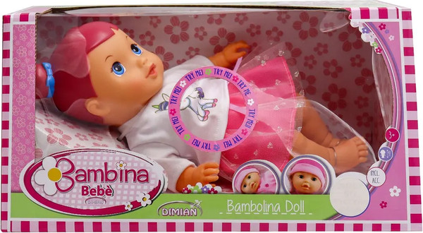 Изображение товара Кукла Bambina Bebe Волшебная. С блестящей прической в розовой юбке / BD1892-3
