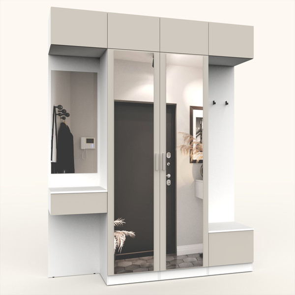 Изображение товара Секция в прихожую Интермебель Марсель-209 / МР 01-209 (кашемир)