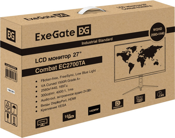 Изображение товара Монитор ExeGate Combat EC2700TA (EX297303RUS)