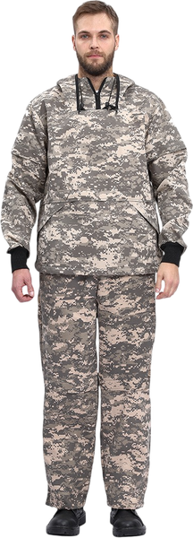 Изображение товара Костюм для охоты и рыбалки УРСУС Пртнцф с сеткой кмф Цифра светло-серый Грета / КОС285-К141 (р.48-50, 182-188)