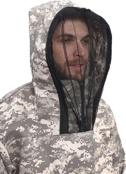 Изображение товара Костюм для охоты и рыбалки УРСУС Пртнцф с сеткой кмф Цифра светло-серый Грета / КОС285-К141 (р.48-50, 182-188)