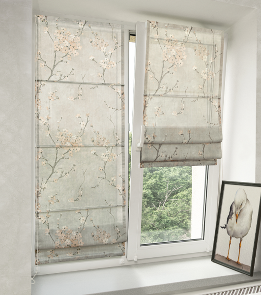 Изображение товара Римская штора Delfa Мини Sakura СШД-01М 564/007 (43x160, бежевый)