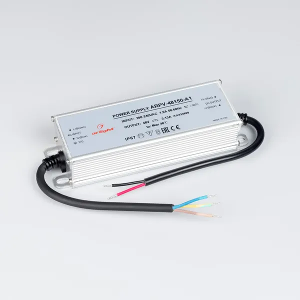 Изображение товара Адаптер для светодиодной ленты Arlight ARPV-48150-A1 48V 3.13А 150W / 034689