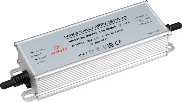 Изображение товара Адаптер для светодиодной ленты Arlight ARPV-36150-A1 36V 4.16A 150W / 035965