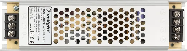 Изображение товара Адаптер для светодиодной ленты Arlight ARS-60-24-LS 24V 2.5A 60W / 026169(2)