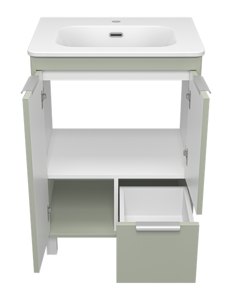 Изображение товара Тумба под умывальник Brevita Risacca Pistachio 60 / RIS-06060-0842Я (фисташковый)