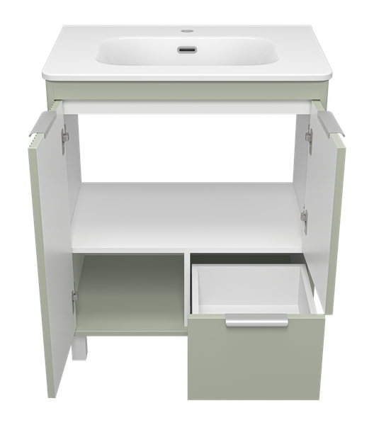 Изображение товара Тумба под умывальник Brevita Risacca Pistachio 70 / RIS-06070-0842Я (фисташковый)