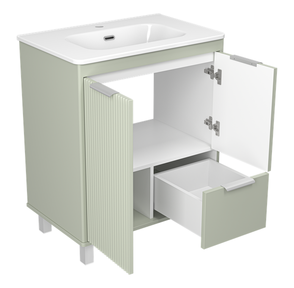 Изображение товара Тумба под умывальник Brevita Risacca Pistachio 70 / RIS-06070-0842Я (фисташковый)