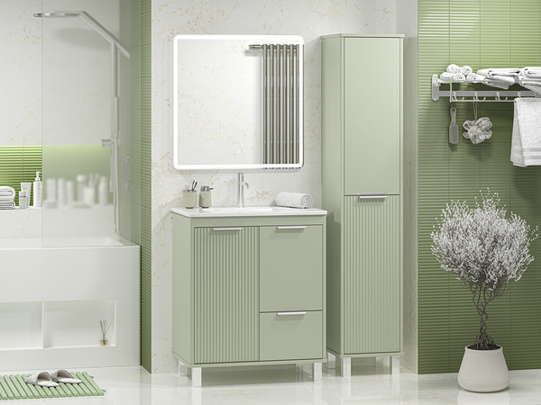 Изображение товара Тумба под умывальник Brevita Risacca Pistachio 70 / RIS-06070-0842Я (фисташковый)