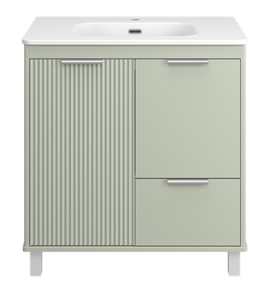 Изображение товара Тумба под умывальник Brevita Risacca Pistachio 80 / RIS-06080-0842Я (фисташковый)