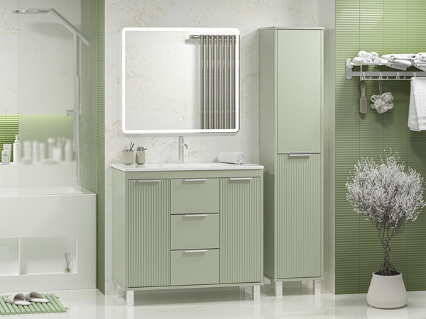 Изображение товара Тумба под умывальник Brevita Risacca Pistachio 90 / RIS-06090-0842Я (фисташковый)