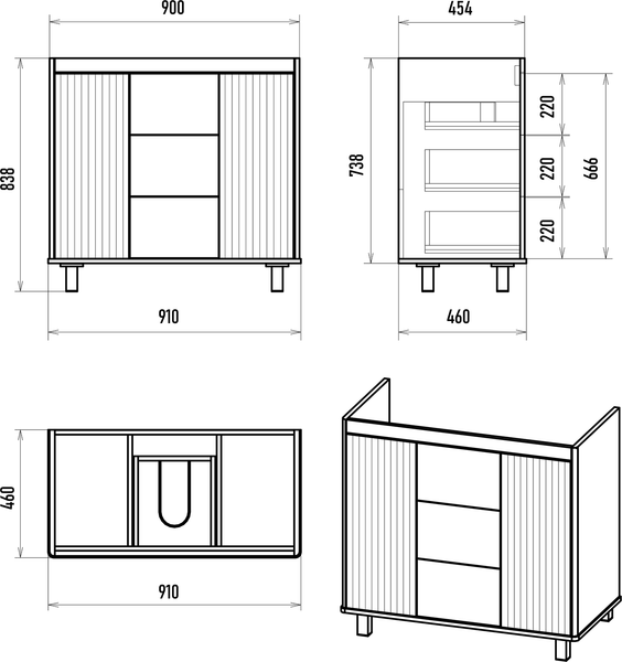 Изображение товара Тумба под умывальник Brevita Risacca Pistachio 90 / RIS-06090-0842Я (фисташковый)