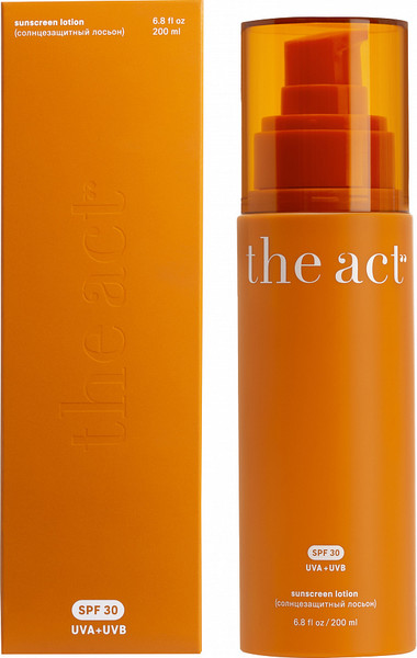 Изображение товара Лосьон солнцезащитный The Act SPF30 (200мл)