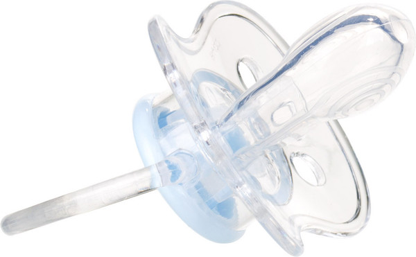 Изображение товара Пустышка Canpol Newborn Baby силиконовая симметричная 6-18мес / 22/581 (голубой)