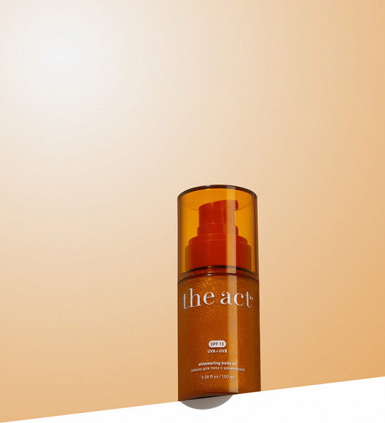 Изображение товара Масло для тела The Act С шиммером SPF15 (100мл)